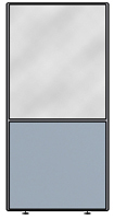 Комбинированный глухая панель + одинарное стекло